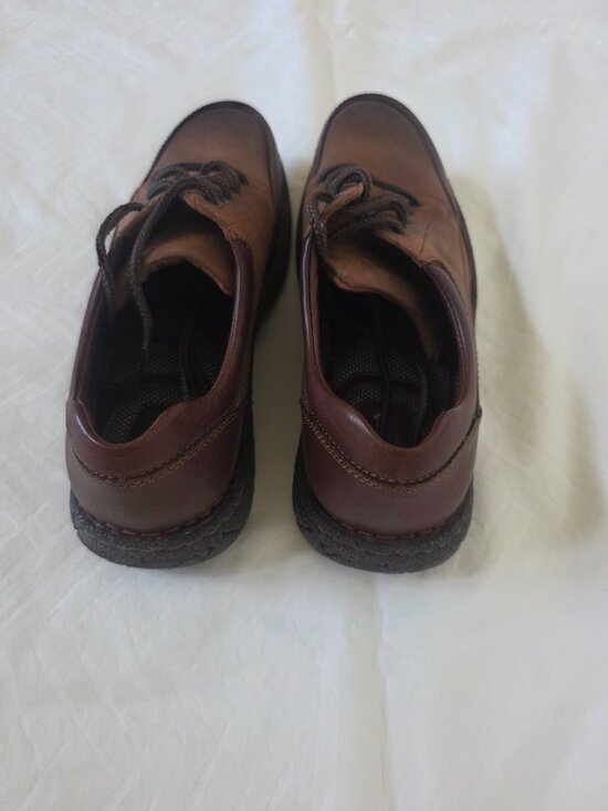 Born Brown Leather Lace-up Men\'s Shoes Size 12 main image 4